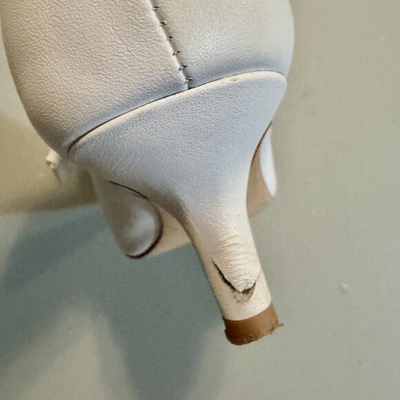 ✨ Reformation Charlotte Leather Ankle Kitten Heel Boots – White (Size 8) ✨ - Picture 4 of 5